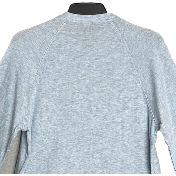 Faherty Cloud Cotton Tee Men's Small Crew Tee Pima Cotton Light Blue Heather NEW - Picture 5 of 14